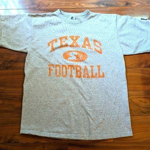 Starter 90s Texas Longhorns Football T-Shirt Spellout Logo Made in USA Mens XL